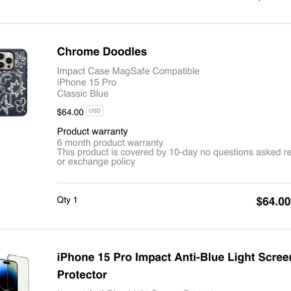 Brand New Casetify Magsafe Navy and Silver iPhone 15 Pro Case - Picture 2 of 3